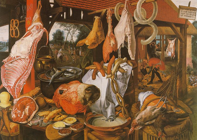 Butcher's Stall with the Flight into Egypt