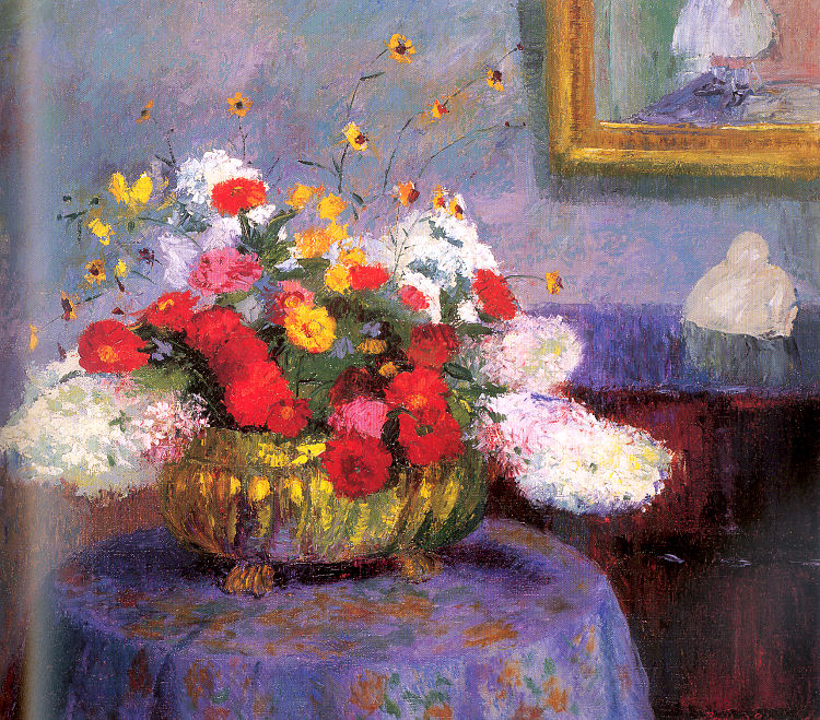 Still Life (Round Bowl with Flowers)