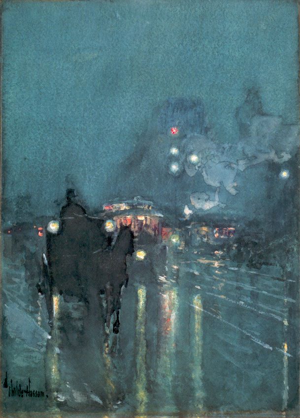 Nocturne, Railway Crossing, Chicago