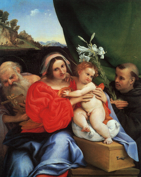 Virgin & Child with Saints Jerome & Anthony