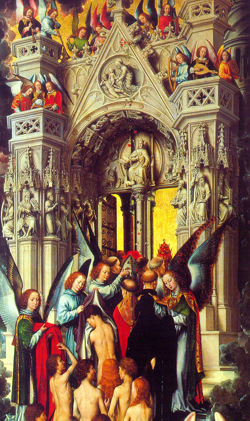 The Last Judgement Triptych (detail of left wing)