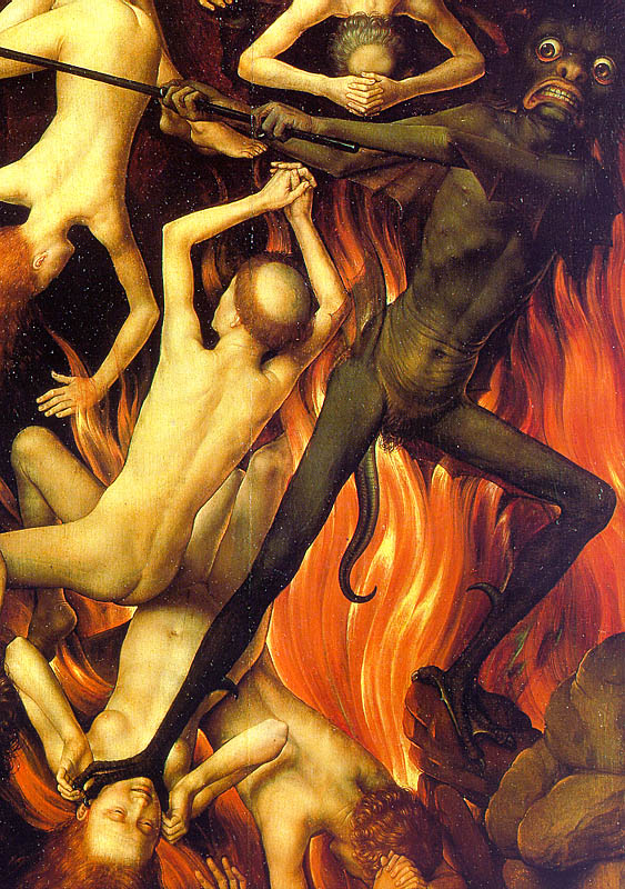 The Last Judgement Triptych (detail of right wing)