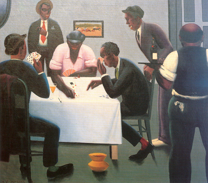 The Boys in the Back Room (Card Players)