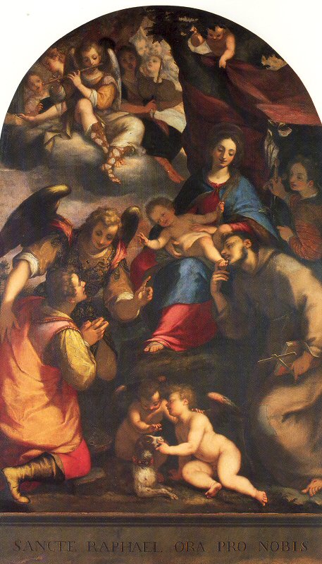 Madonna and Child with Saints Anthony & Tobias and the Archangel Raphael