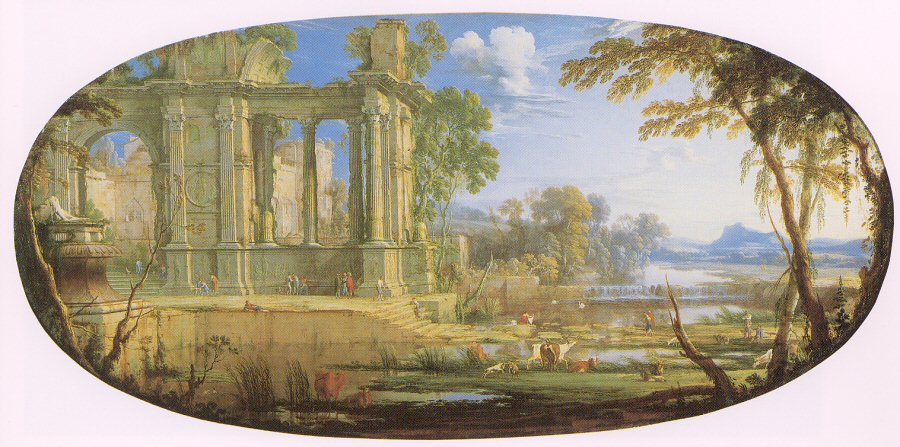 Fantastic Landscape with Ruins
