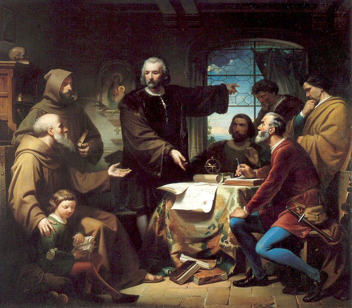 Christopher Columbus in the Convent of La R&aacute;bida