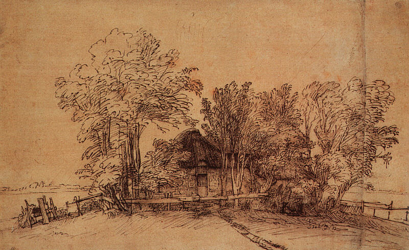 A Cottage Among Trees
