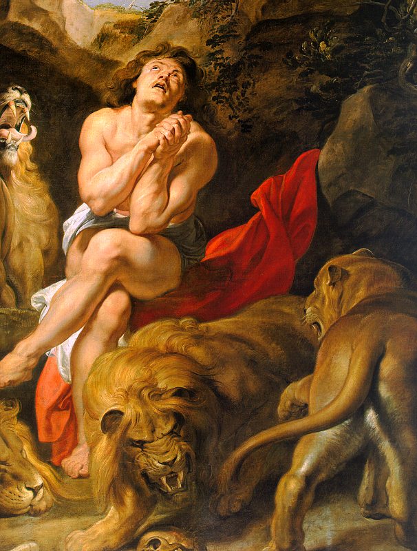 Daniel in the Lions' Den (detail)