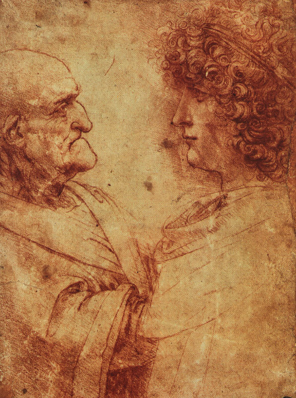 Study of the Heads of an Old Man & a Youth