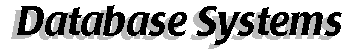 Database Systems
